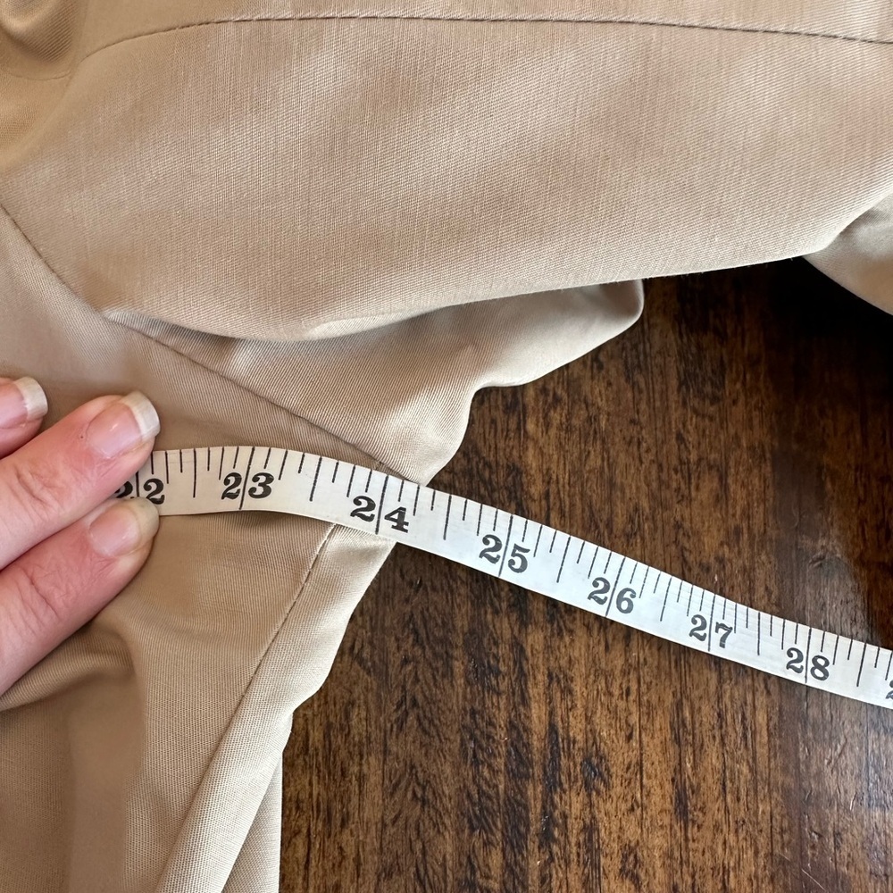 DKNY | Tan Tie Waist Single Breasted Trench Coat, Size XL - Picture 10 of 10